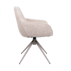 HelloChair HC24 Lenes eetkamerstoel Paris Beige spinpoot beige