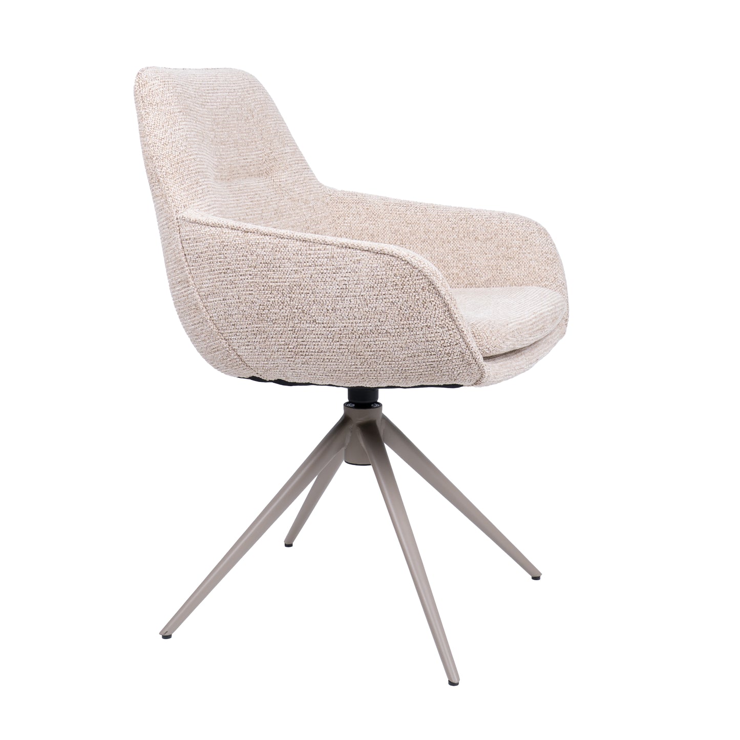 HelloChair HC24 Lenes eetkamerstoel Paris Beige spinpoot beige