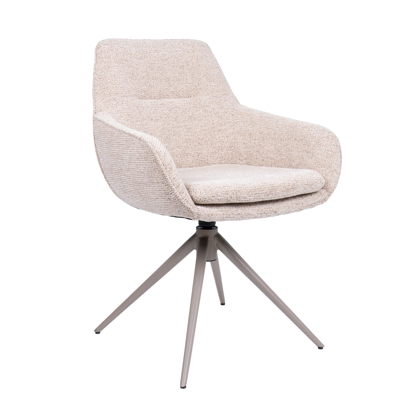 HelloChair HC24 Lenes eetkamerstoel Paris Beige spinpoot beige