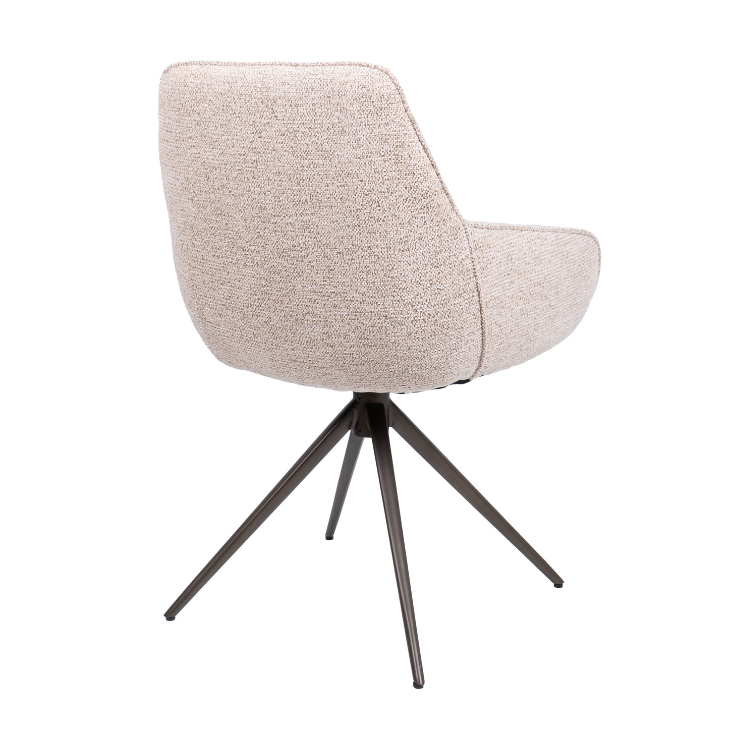 HelloChair HC24 Lenes eetkamerstoel Paris Beige spinpoot bruin