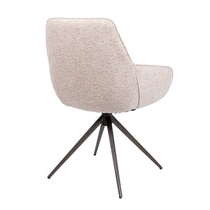 HelloChair HC24 Lenes eetkamerstoel Paris Beige spinpoot bruin
