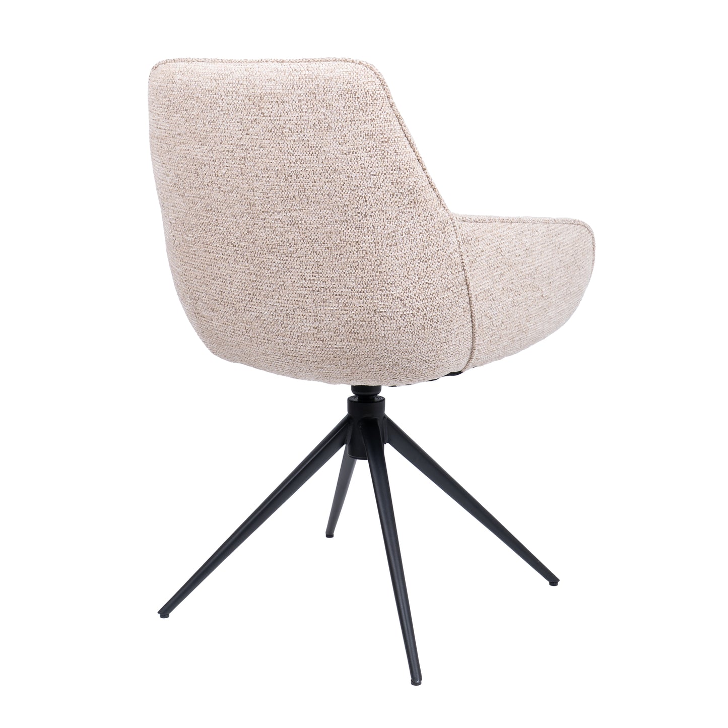 HelloChair HC24 Lenes eetkamerstoel Paris Beige spinpoot zwart