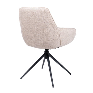 HelloChair HC24 Lenes eetkamerstoel Paris Beige spinpoot zwart