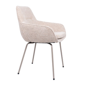 HelloChair HC24 Lenes eetkamerstoel Paris Beige vierpoot beige