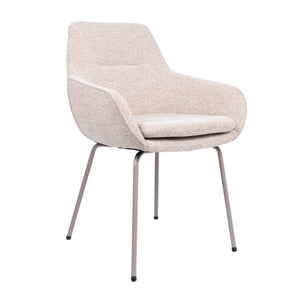 HelloChair HC24 Lenes eetkamerstoel Paris Beige vierpoot beige