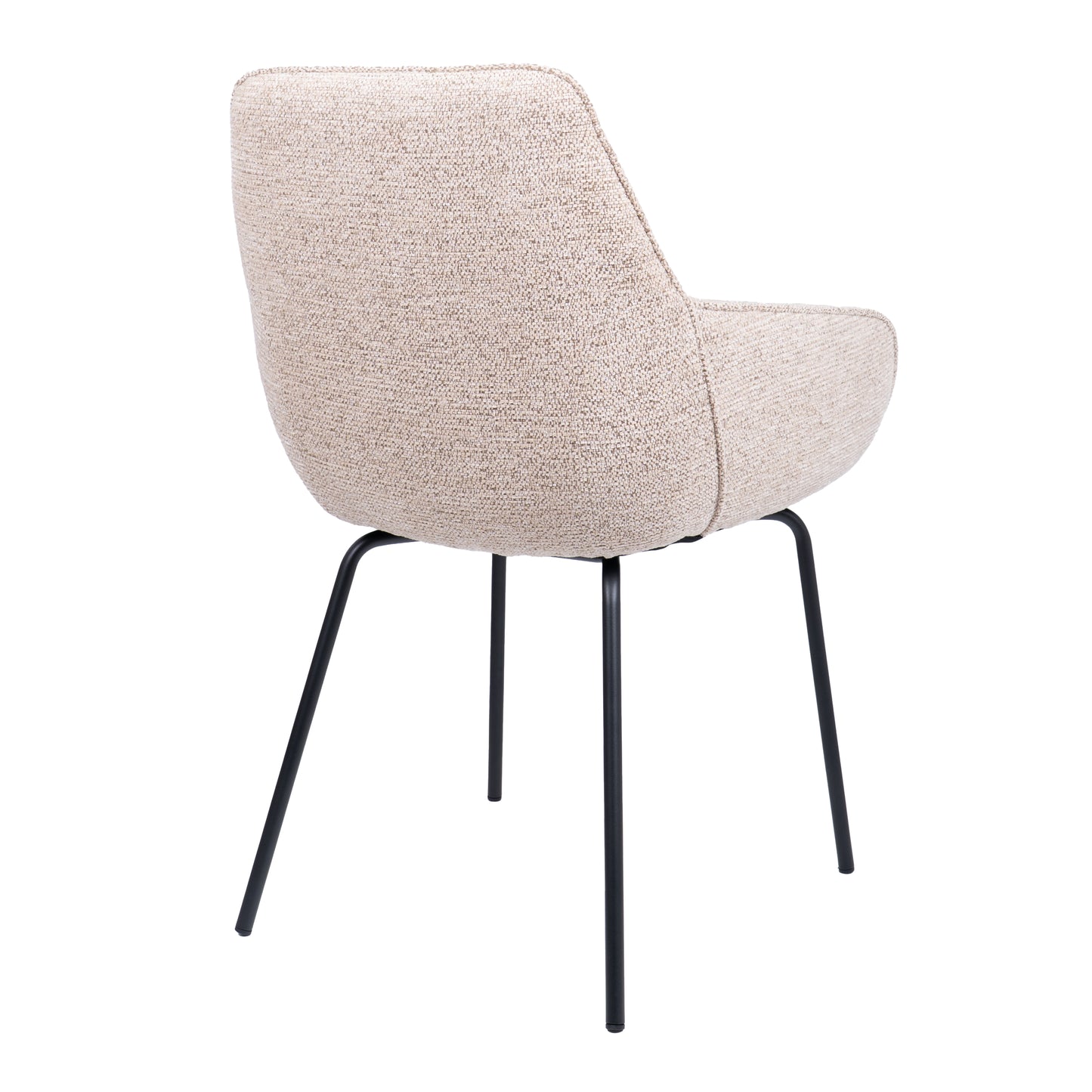 HelloChair HC24 Lenes eetkamerstoel Paris Beige vierpoot zwart