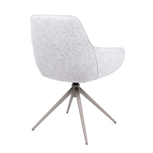HelloChair HC24 Lenes eetkamerstoel Paris Light Grey spinpoot beige