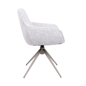 HelloChair HC24 Lenes eetkamerstoel Paris Light Grey spinpoot beige