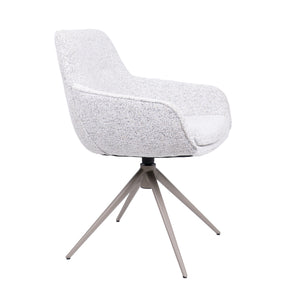 HelloChair HC24 Lenes eetkamerstoel Paris Light Grey spinpoot beige