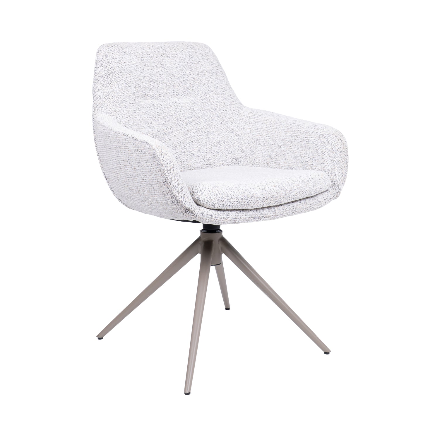 HelloChair HC24 Lenes eetkamerstoel Paris Light Grey spinpoot beige
