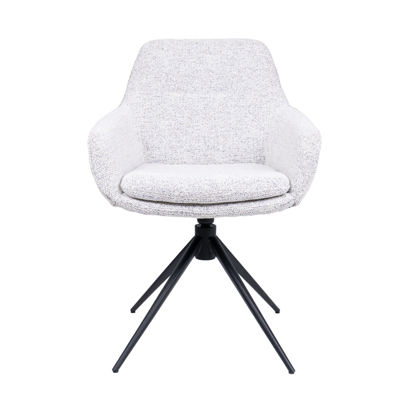 HelloChair HC24 Lenes eetkamerstoel Paris Light Grey spinpoot zwart