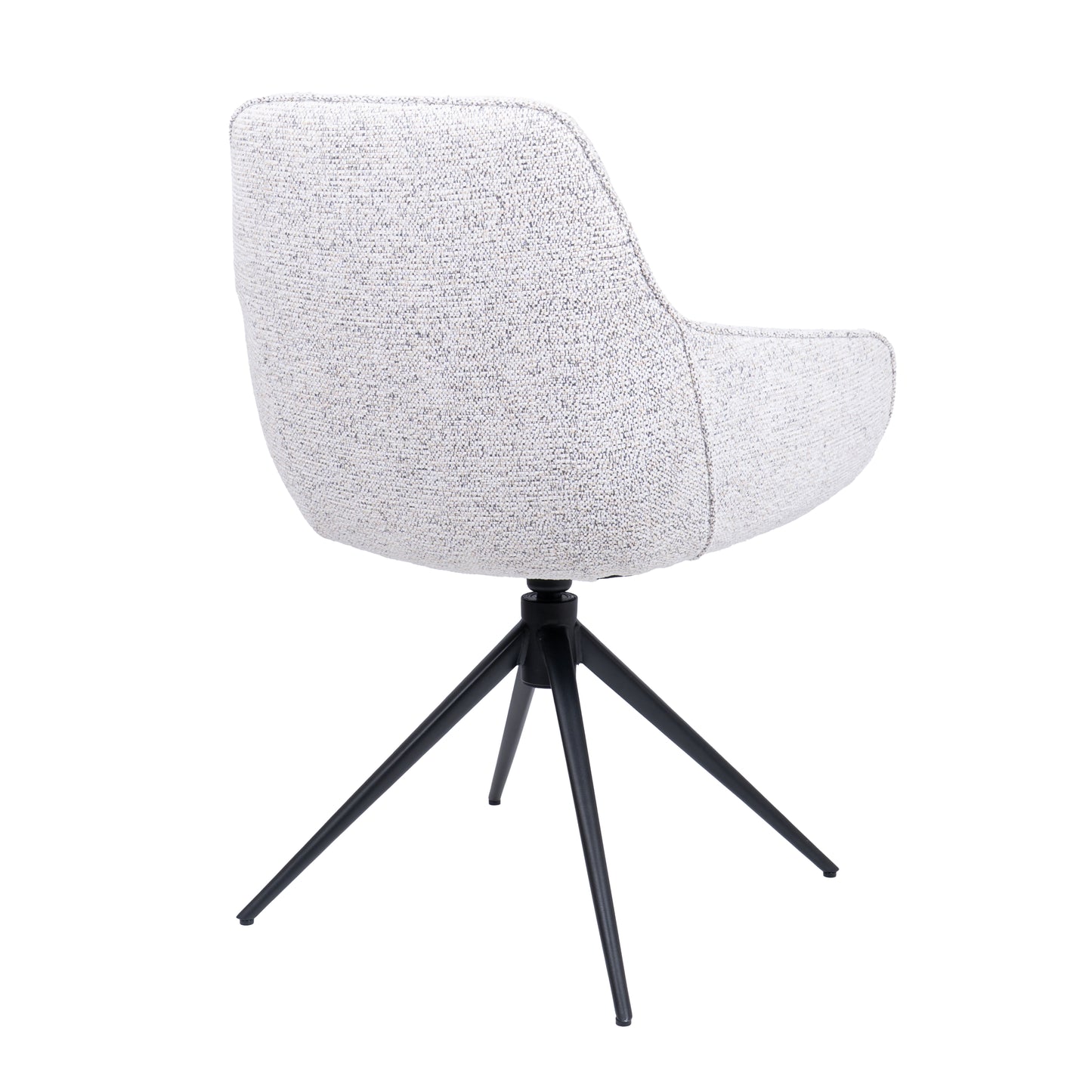 HelloChair HC24 Lenes eetkamerstoel Paris Light Grey spinpoot zwart