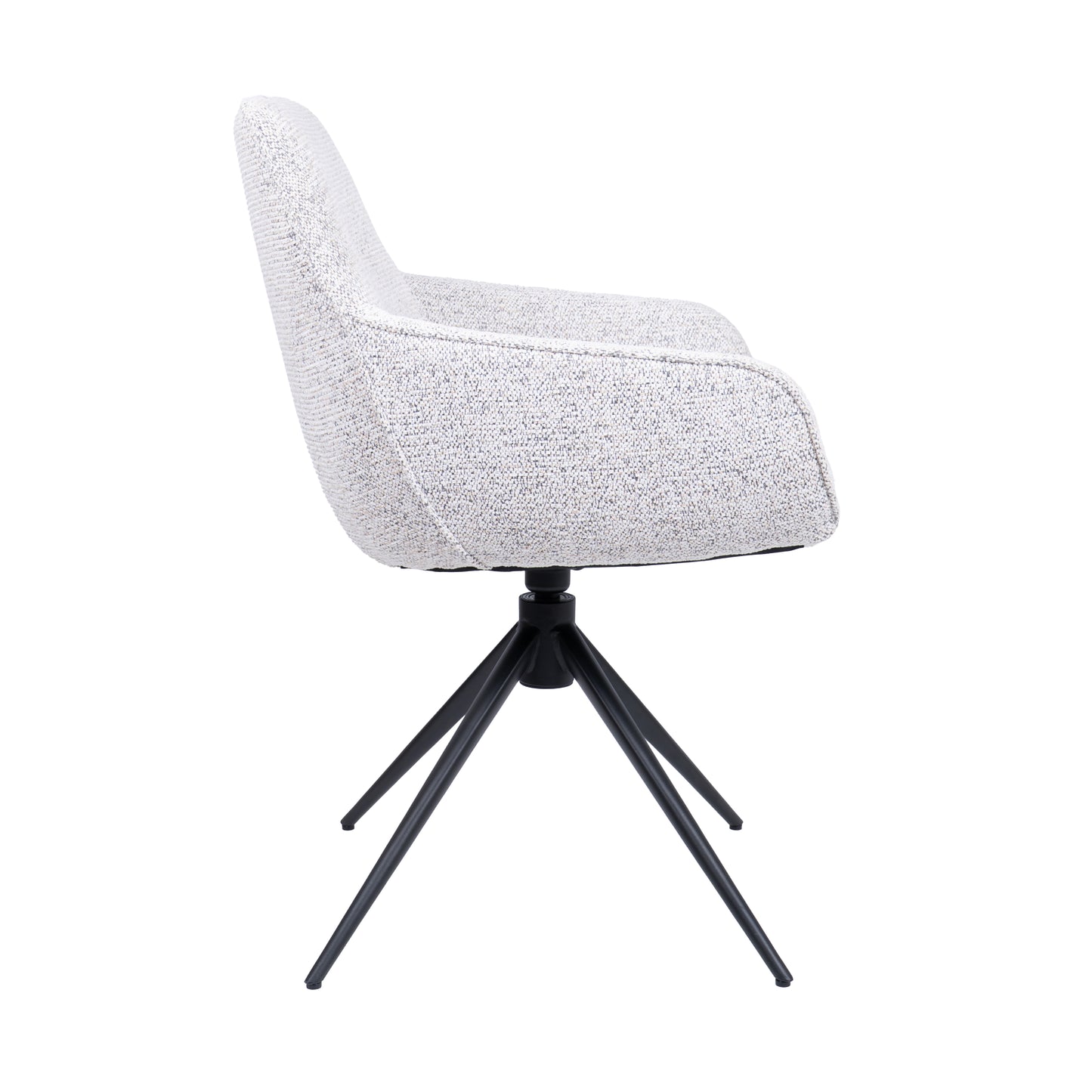 HelloChair HC24 Lenes eetkamerstoel Paris Light Grey spinpoot zwart