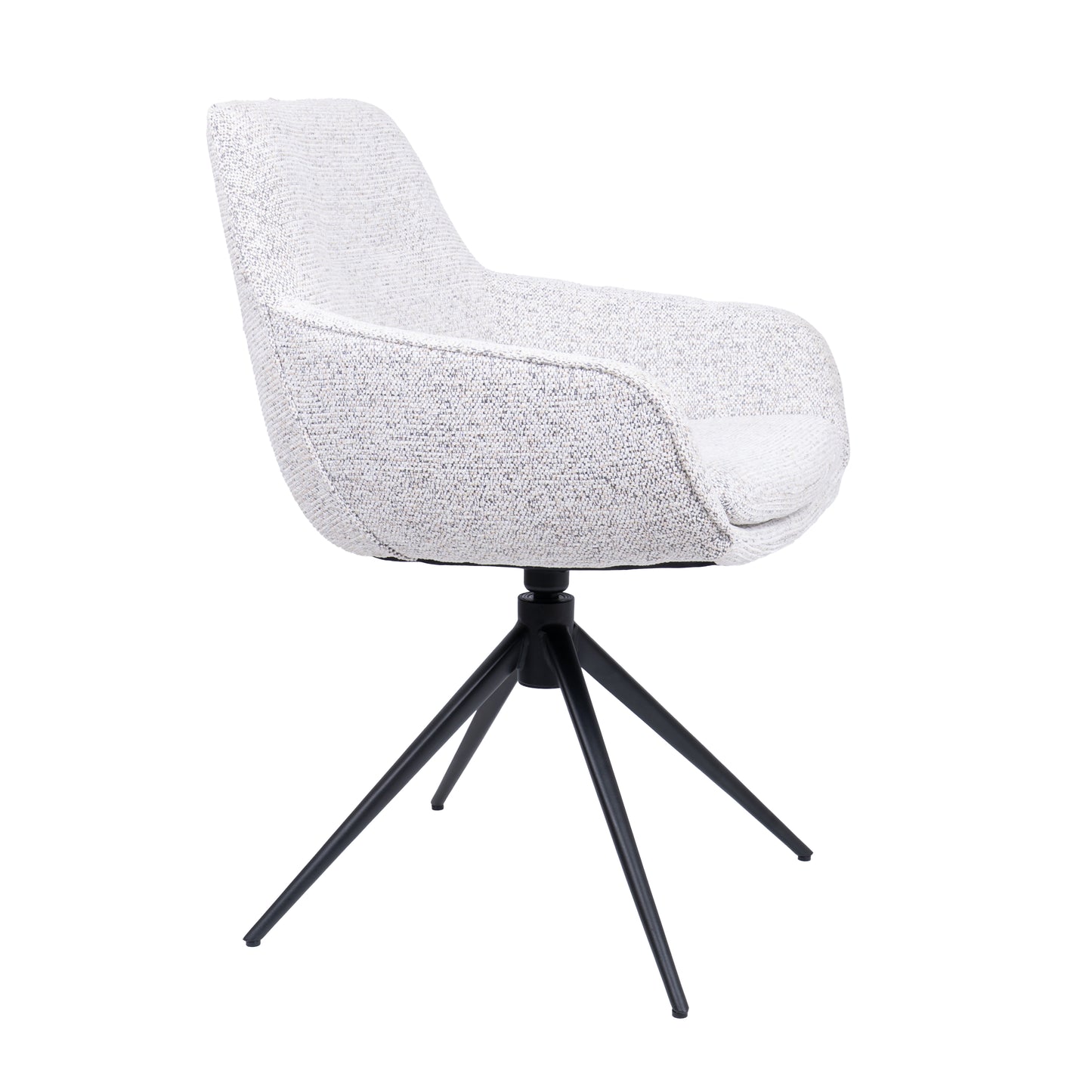 HelloChair HC24 Lenes eetkamerstoel Paris Light Grey spinpoot zwart