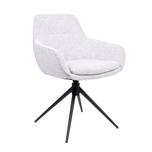 HelloChair HC24 Lenes eetkamerstoel Paris Light Grey spinpoot zwart
