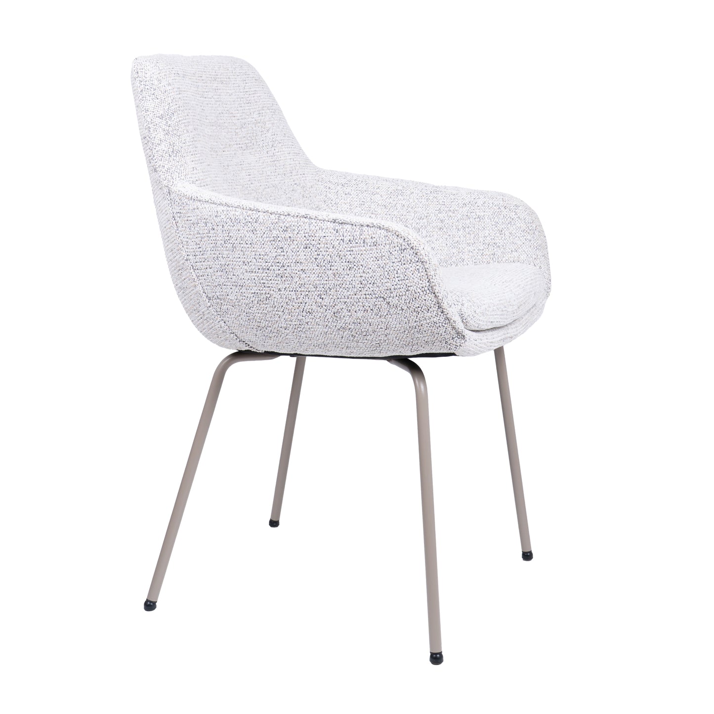 HelloChair HC24 Lenes eetkamerstoel Paris Light Grey vierpoot beige