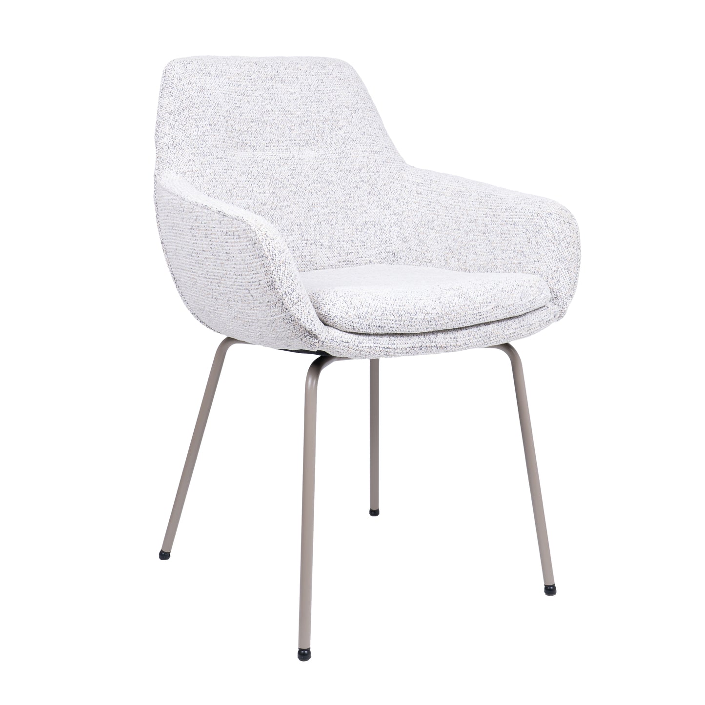 HelloChair HC24 Lenes eetkamerstoel Paris Light Grey vierpoot beige