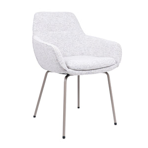 HelloChair HC24 Lenes eetkamerstoel Paris Light Grey vierpoot beige