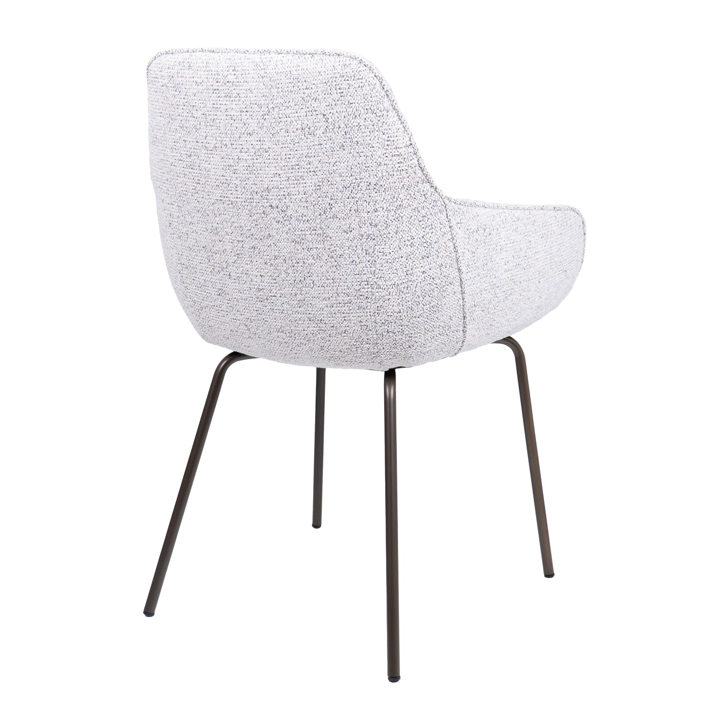HelloChair HC24 Lenes eetkamerstoel Paris Light Grey vierpoot bruin