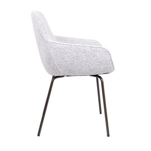 HelloChair HC24 Lenes eetkamerstoel Paris Light Grey vierpoot bruin
