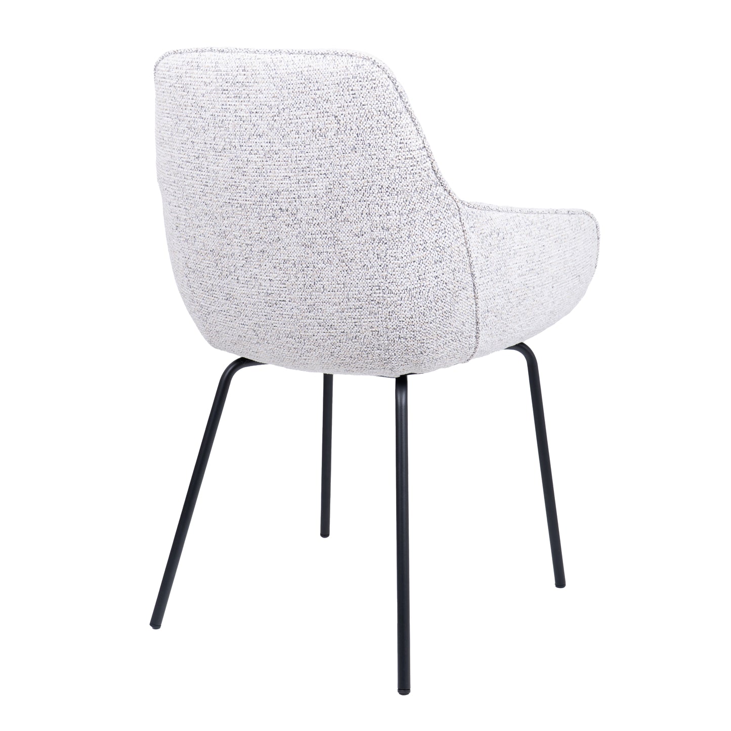 HelloChair HC24 Lenes eetkamerstoel Paris Light Grey vierpoot zwart