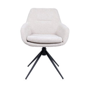 HelloChair HC24 Lenes eetkamerstoel Paris Natural spinpoot zwart