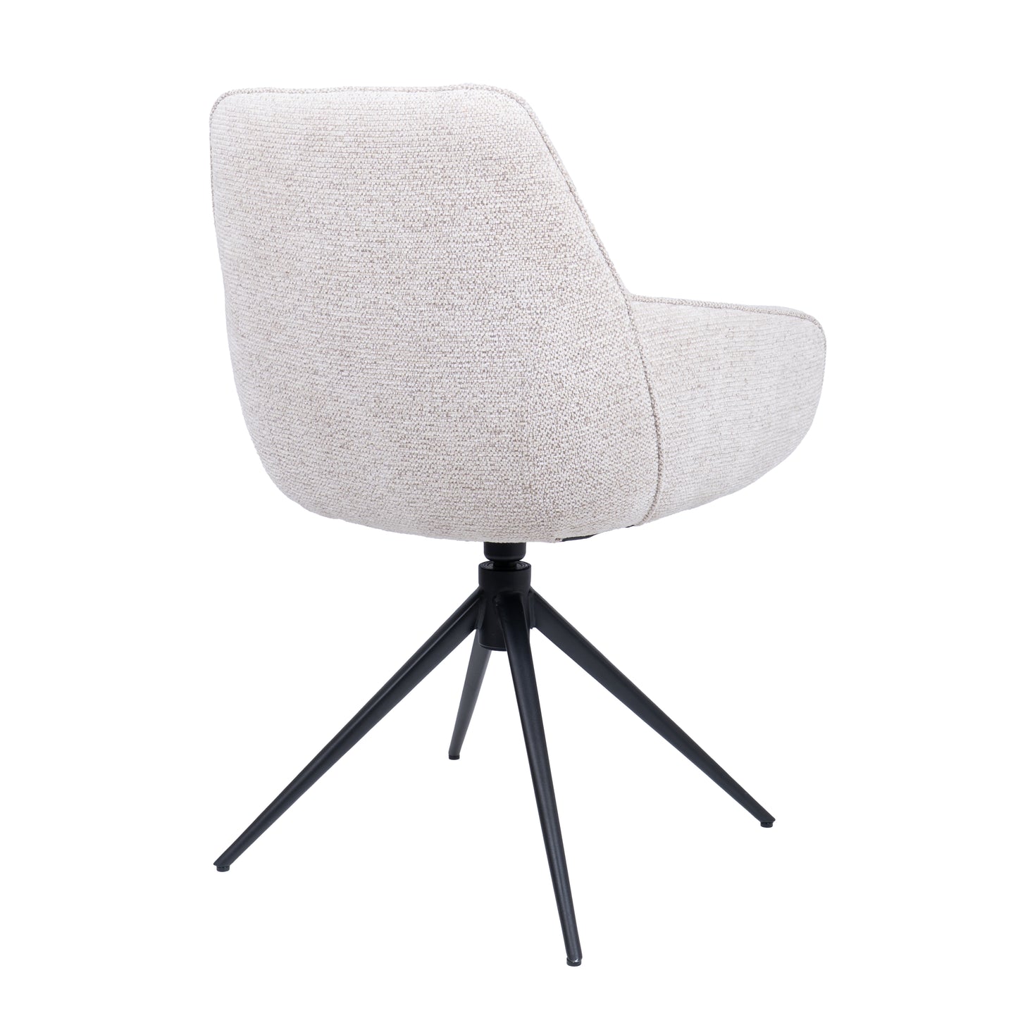HelloChair HC24 Lenes eetkamerstoel Paris Natural spinpoot zwart