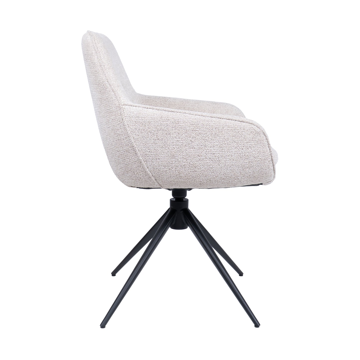 HelloChair HC24 Lenes eetkamerstoel Paris Natural spinpoot zwart