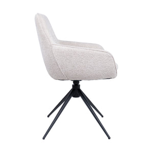 HelloChair HC24 Lenes eetkamerstoel Paris Natural spinpoot zwart
