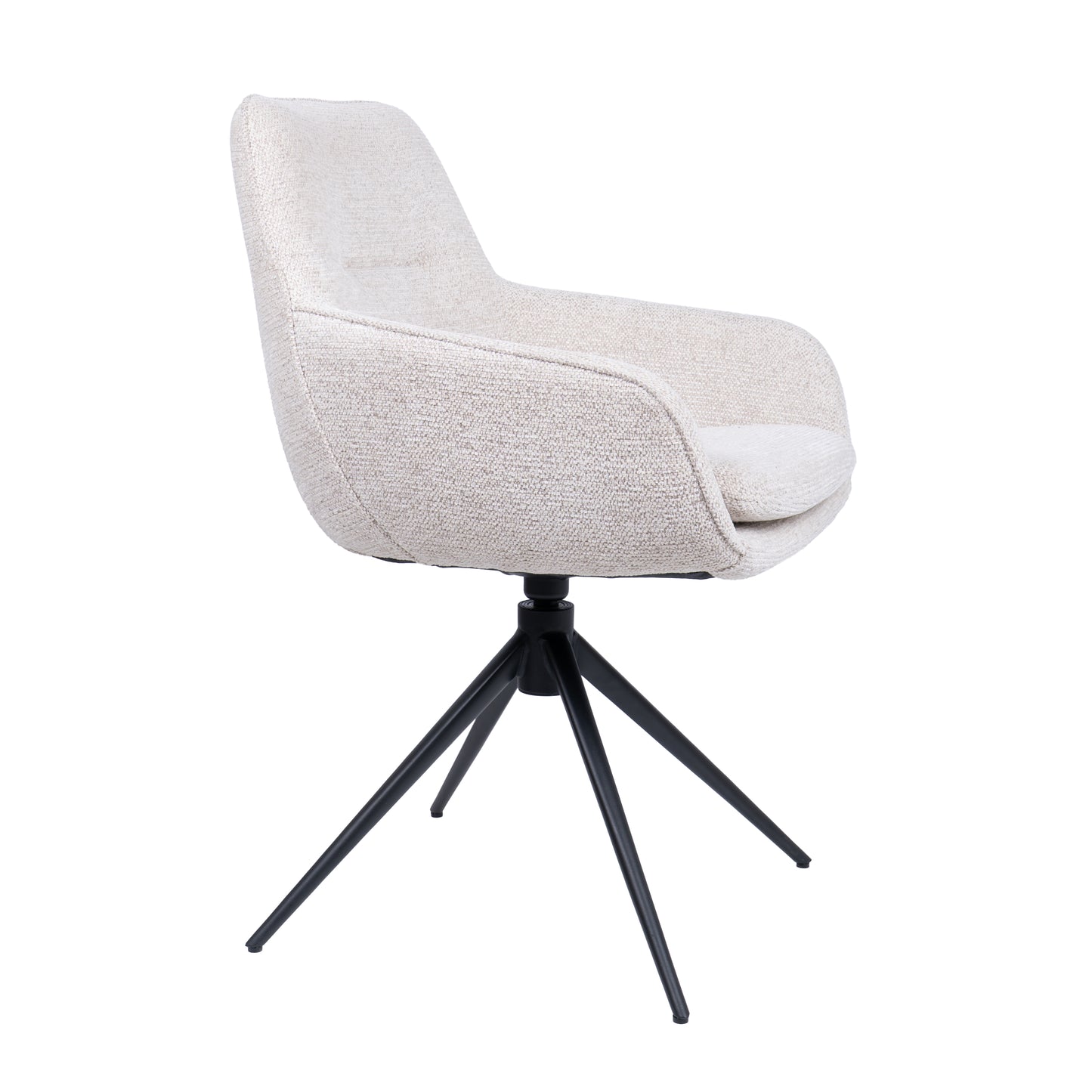 HelloChair HC24 Lenes eetkamerstoel Paris Natural spinpoot zwart