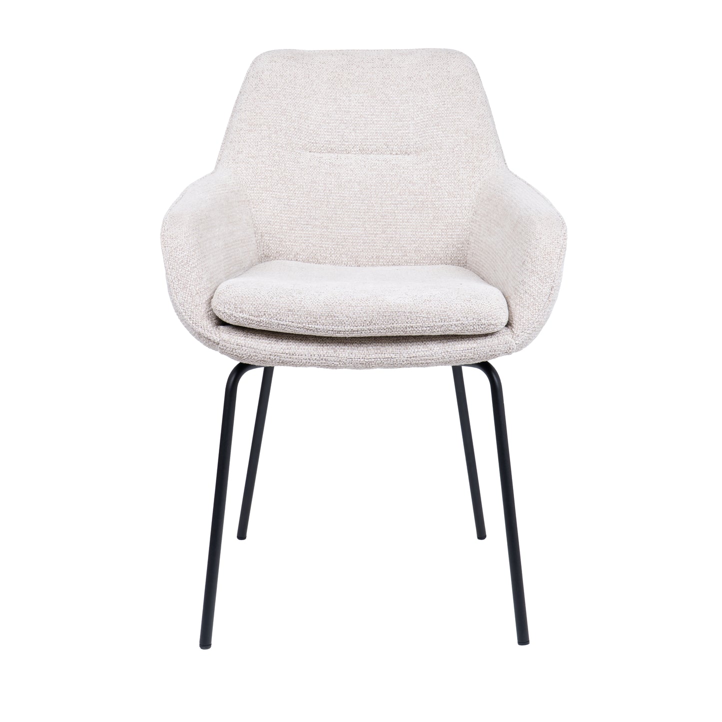 HelloChair HC24 Lenes eetkamerstoel Paris Natural vierpoot zwart