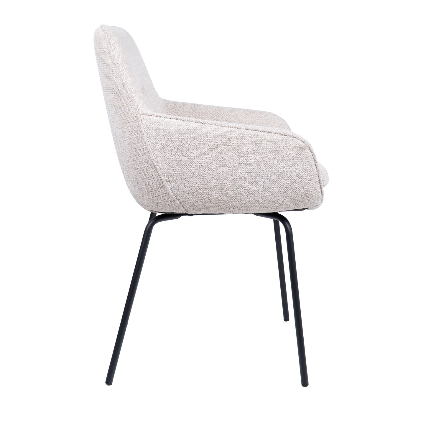 HelloChair HC24 Lenes eetkamerstoel Paris Natural vierpoot zwart