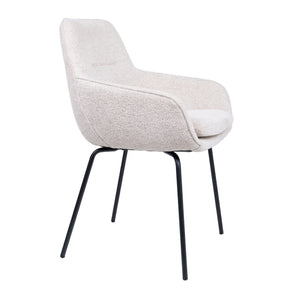 HelloChair HC24 Lenes eetkamerstoel Paris Natural vierpoot zwart