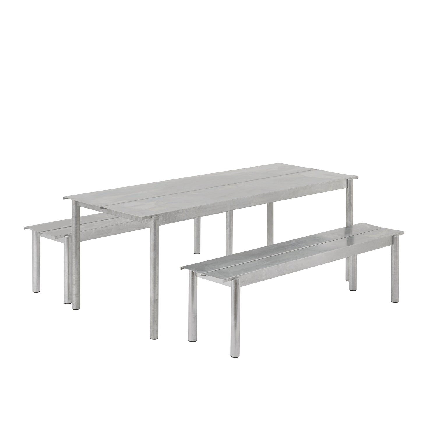 Muuto Linear Steel tuinbank 170 cm Warm Galvanized
