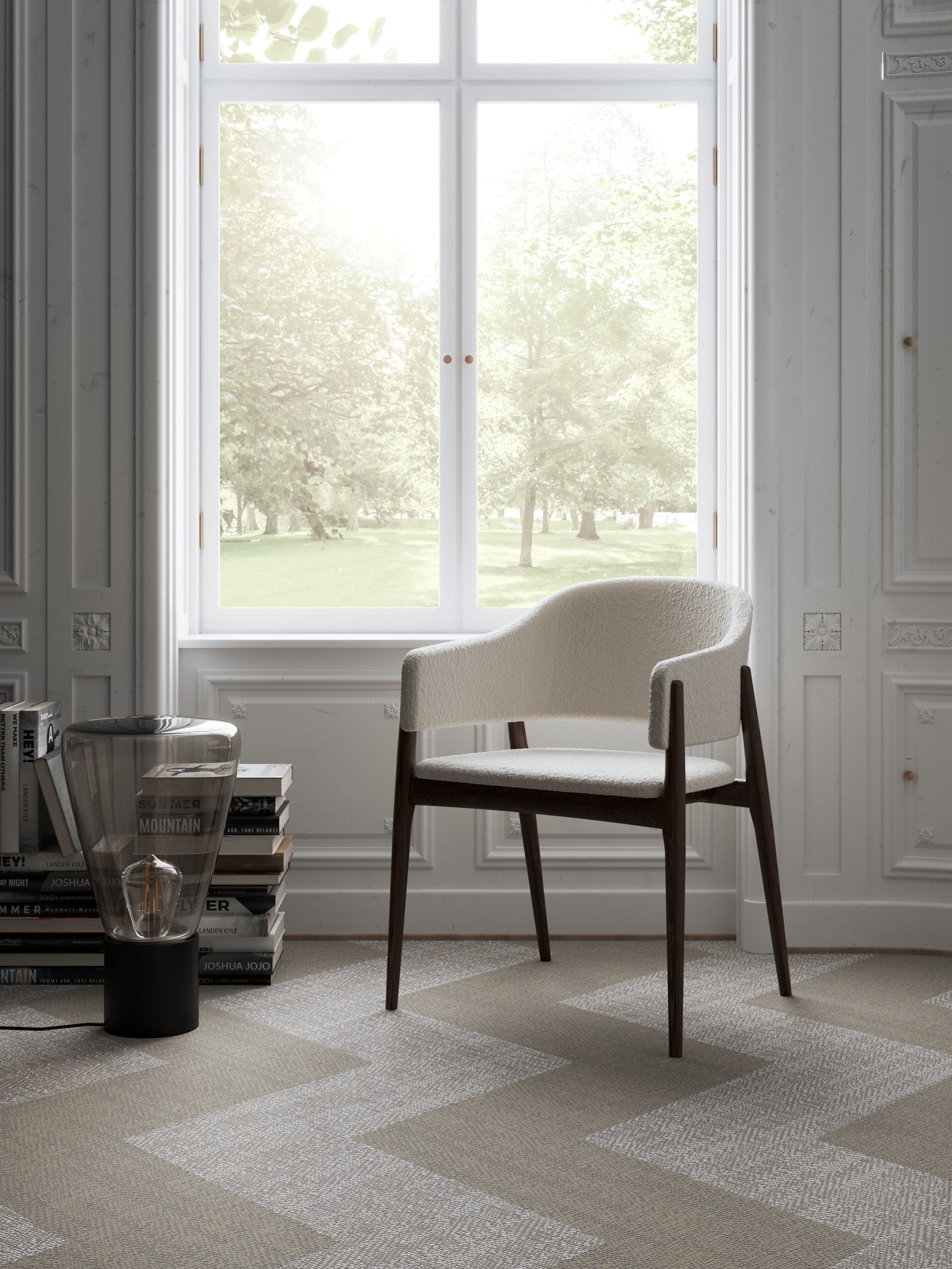 HelloChair HC303 Zary eetkamerstoel Rae 05 beuken dark walnut