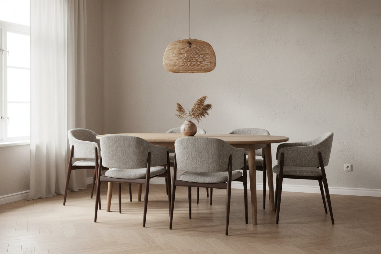 HelloChair HC303 Zary eetkamerstoel Rae 05 beuken dark walnut