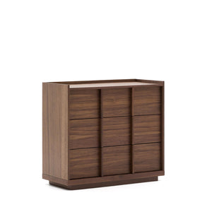 Kave Home Onix kast 100x78 cm fineer walnoot
