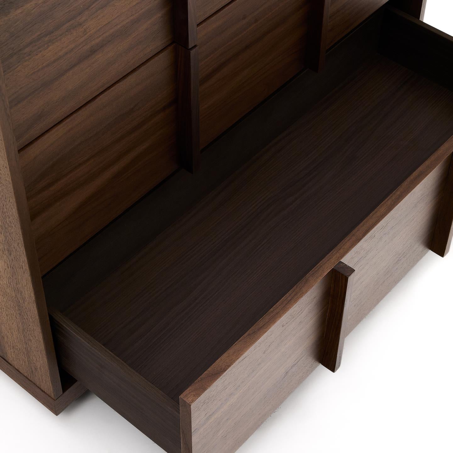 Kave Home Onix kast 100x78 cm fineer walnoot