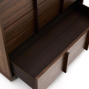 Kave Home Onix kast 100x78 cm fineer walnoot