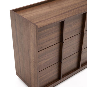 Kave Home Onix kast 100x78 cm fineer walnoot
