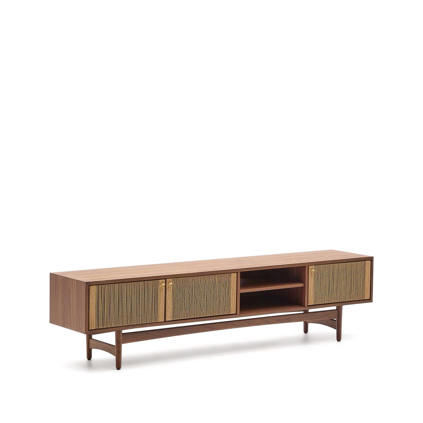 Kave Home Elan tv-meubel 200x50 cm walnoot