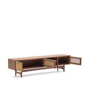Kave Home Elan tv-meubel 200x50 cm walnoot
