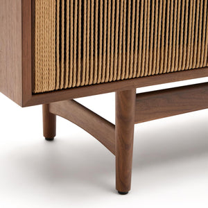 Kave Home Elan tv-meubel 200x50 cm walnoot