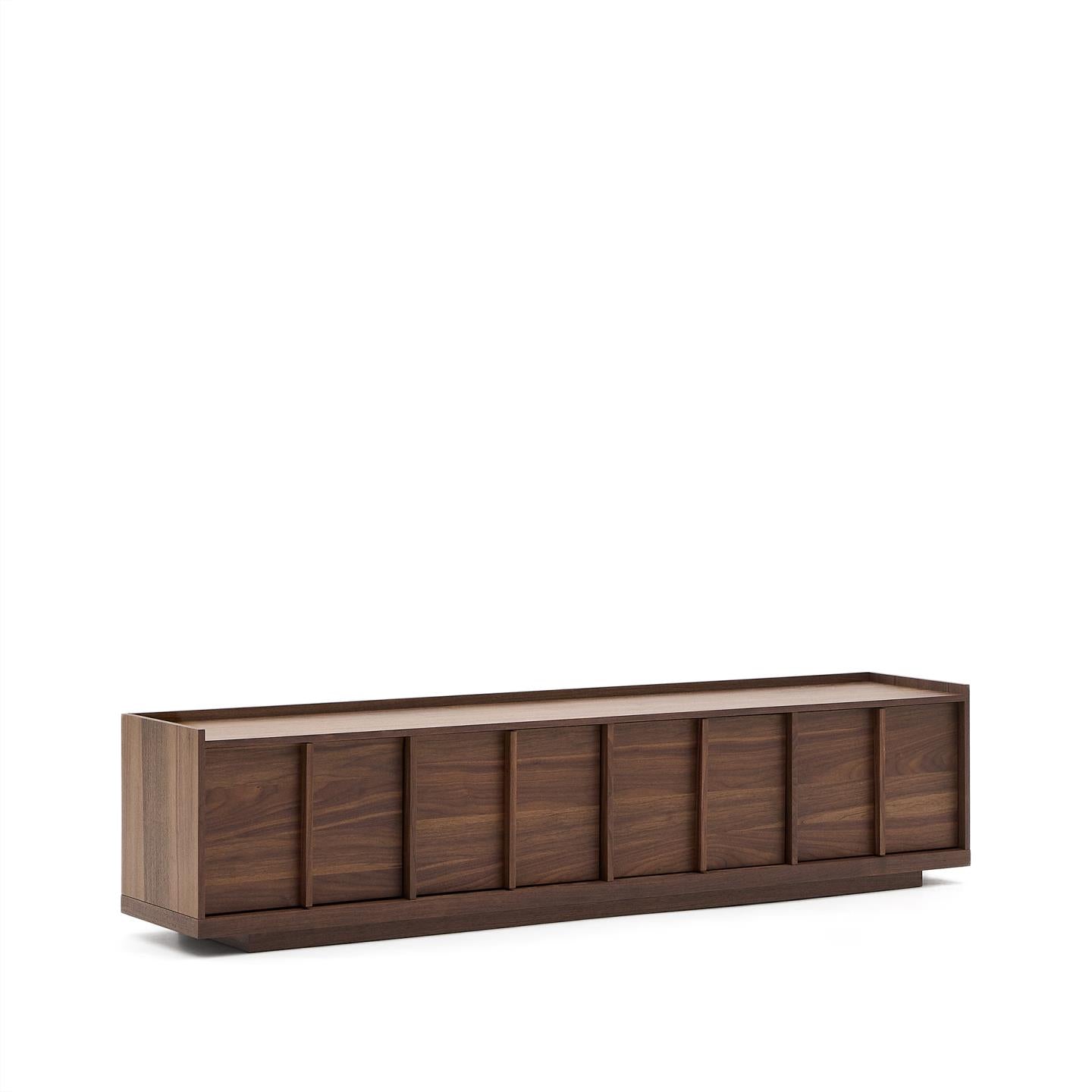 Kave Home Onix tv-meubel 200x45 cm fineer walnoot