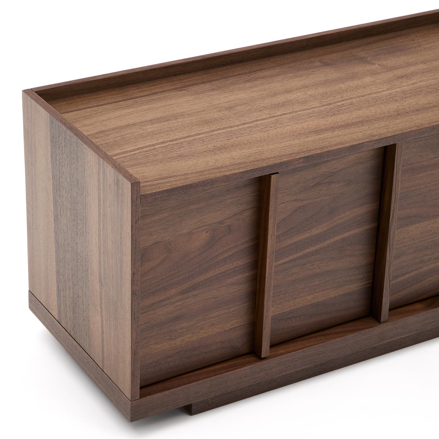Kave Home Onix tv-meubel 200x45 cm fineer walnoot