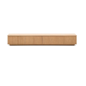 Kave Home Helvine tv-meubel 200x30 cm fineer eiken
