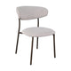 HelloChair Miyu eetkamerstoel Milan Greige poot dark brown