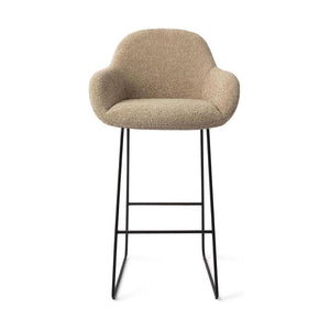 Jesper Home Kushi barkruk H75 Moss Meadow slide black