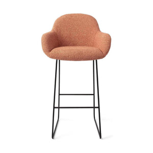 Jesper Home Kushi barkruk H75 Amber Autumn slide black