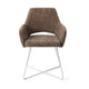Jesper Home Yanai eetkamerstoel Checked Chestnut cross white
